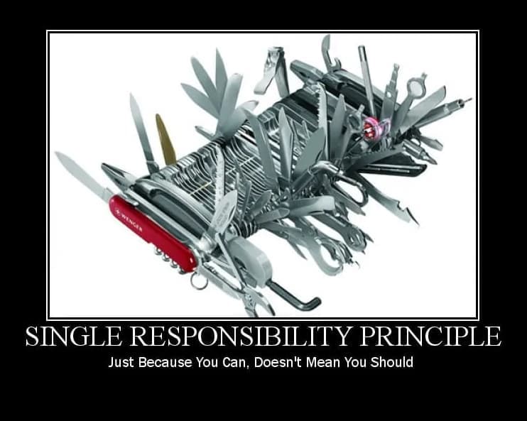 Single Responsibility Principle Meme